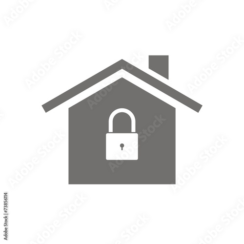 Icono casa segura candado FB