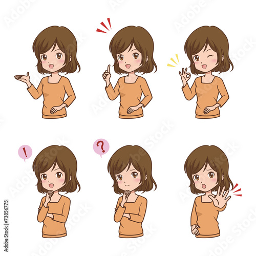 女性　バリエーション