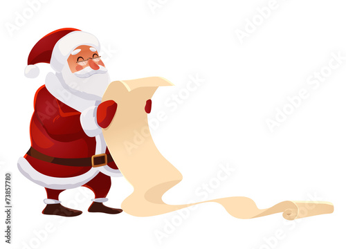 santa claus wish paper letter wish list