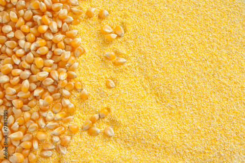 minced and natural corn photo