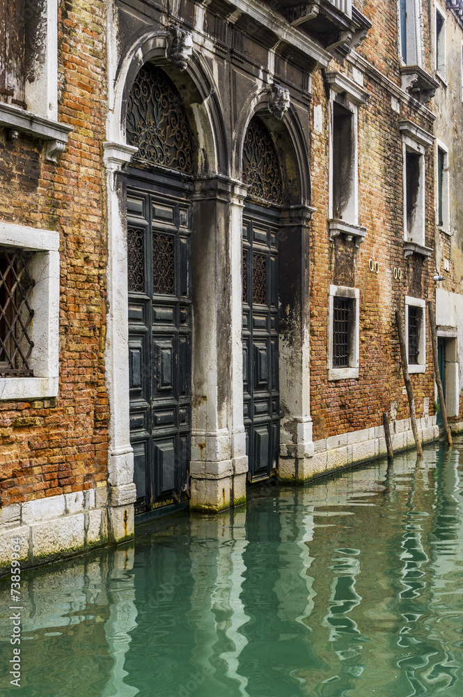 Two doors over the water in Venice