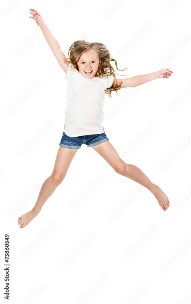 Little girl jumping Little girl jumping