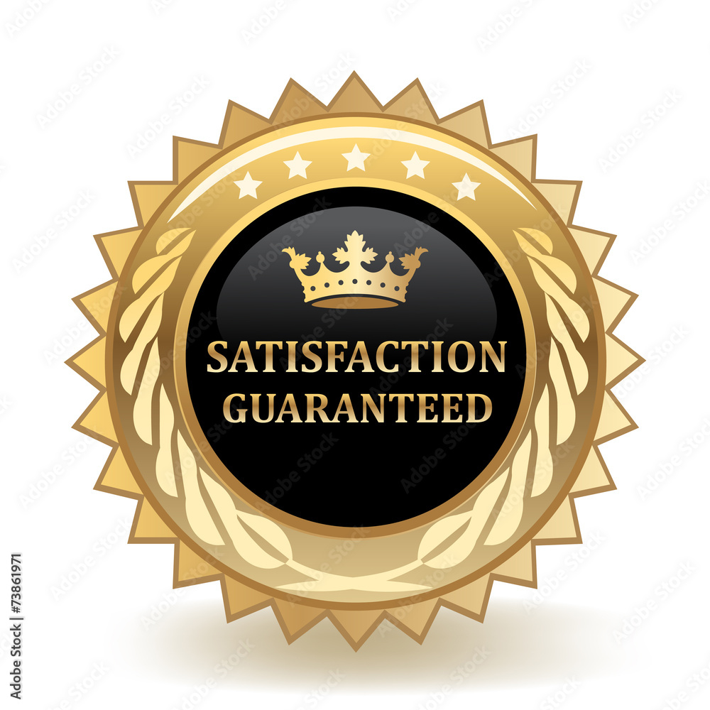 Satisfaction Guaranteed Badge Satisfaction Guaranteed Badge