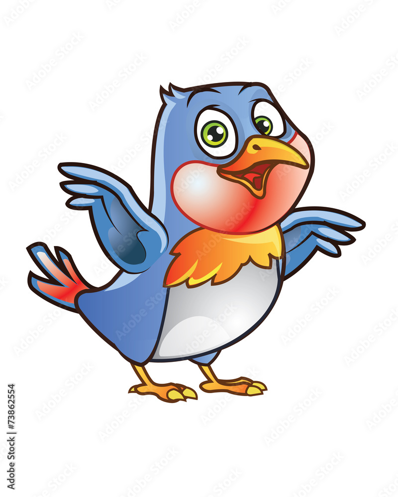 Fototapeta premium Robin Bird Mascot