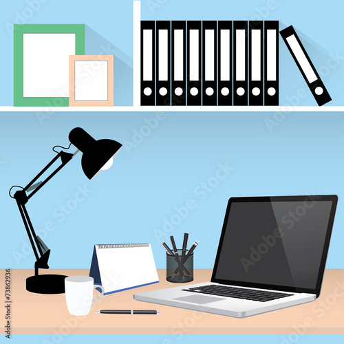 workplace office desk