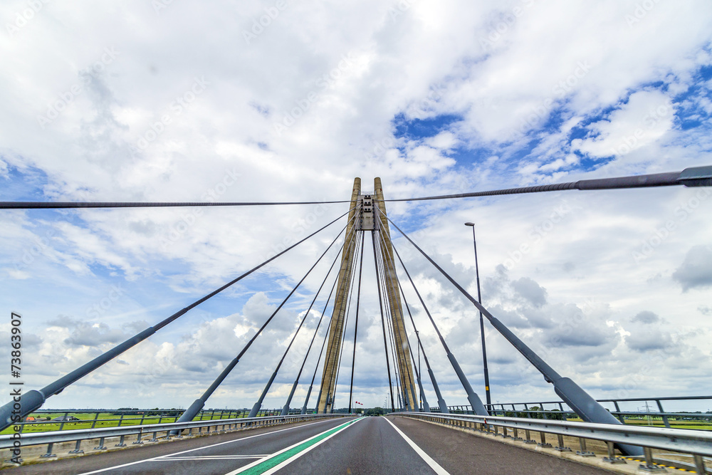 Fototapeta premium famous bridge in kampen , Netherlands