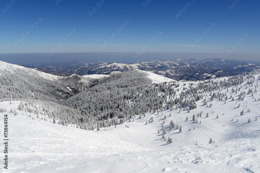 View of the mountains