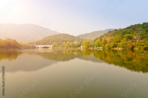 China hangzhou beautiful scenery in the park