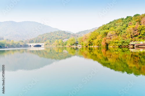 China hangzhou beautiful scenery in the park