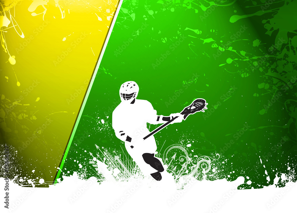 Naklejka premium Lacrosse background