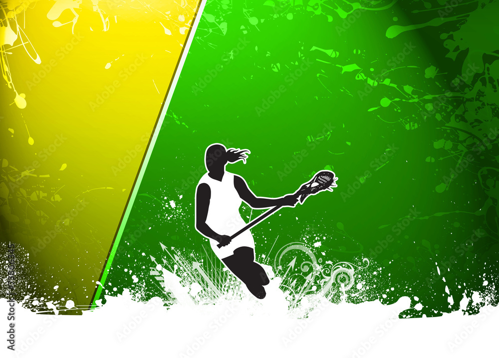 Naklejka premium Lacrosse background