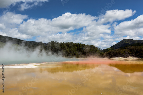 Champagne Pool in Waiotapu Thermal Reserve, Rotorua, New Zealand