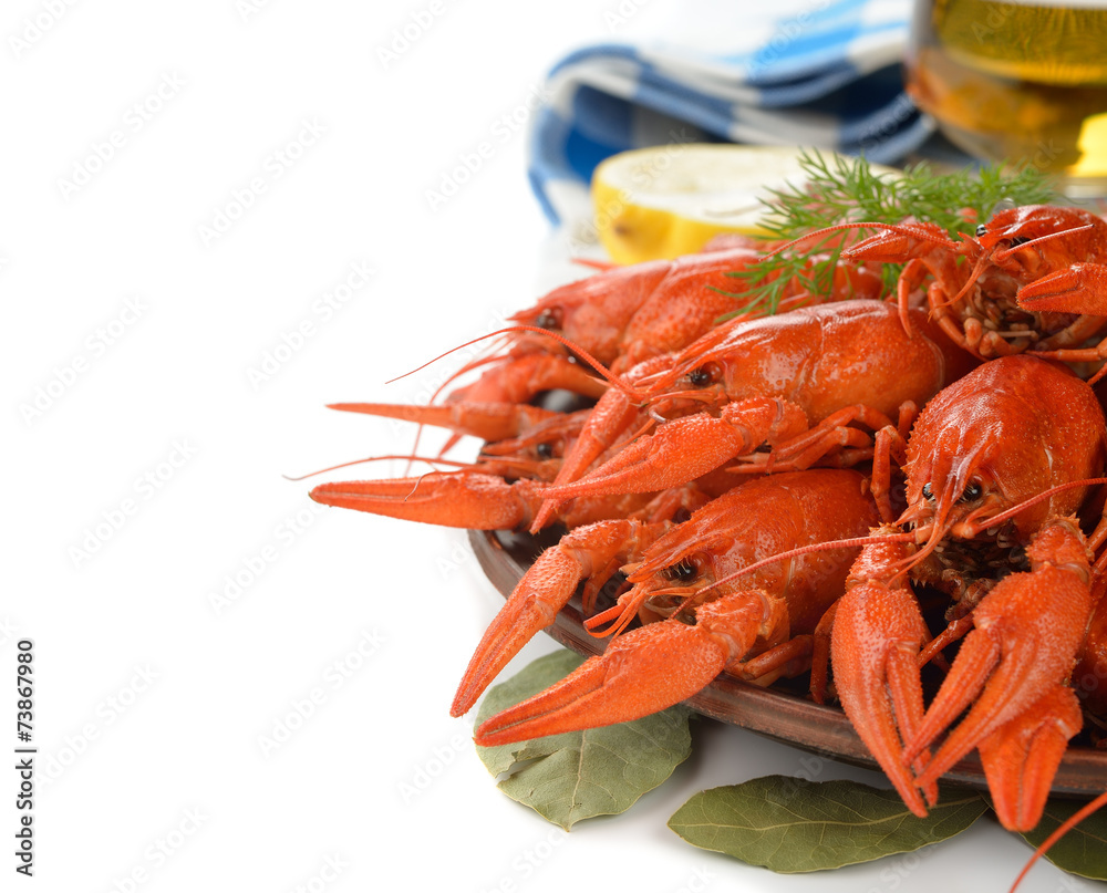 Boiled crayfish Boiled crayfish