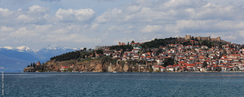 Ohrid lake, old town and fortress