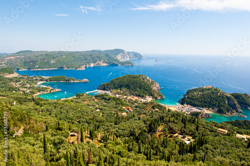 The bay of Palaiokastritsa. Corfu, Greece.