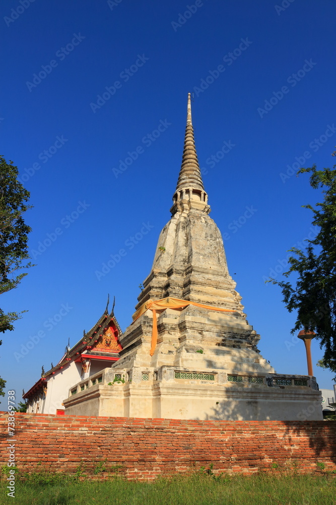 stupa and temple at Wat prod sat, Bang pa In, Ayutthaya stupa and temple at Wat prod sat, Bang pa In, Ayutthaya