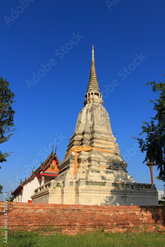 stupa and temple at Wat prod sat  Bang pa In  Ayutthaya