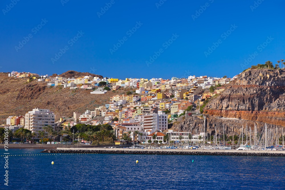 Port and town San Sebastian - La Gomera Island - Canary