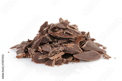 pile of crushed chocolate