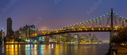 Queen Bridge, New York skyline #73874320