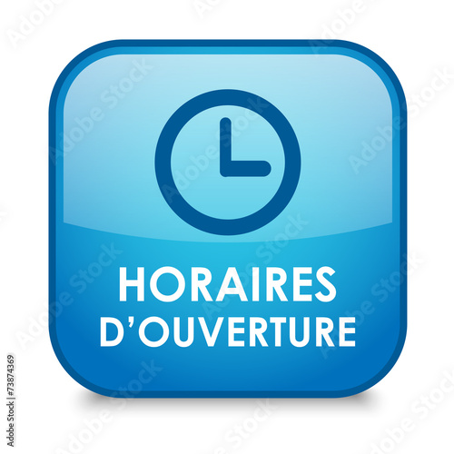 Bouton "HORAIRES D’OUVERTURE" (contact service clients accueil)