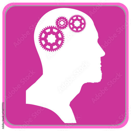Vector silhouette of a man.