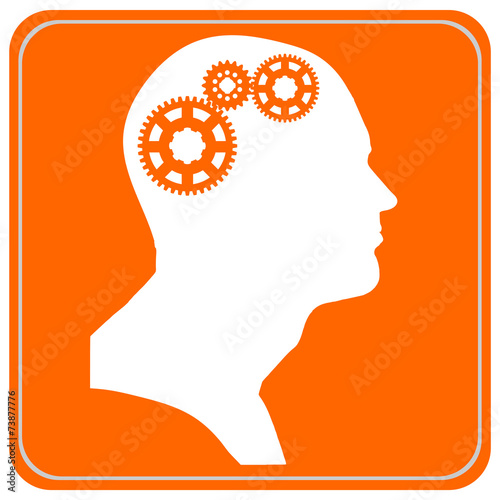 Vector silhouette of a man.