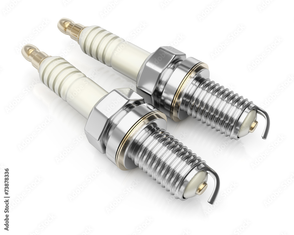 Two spark plugs StockIllustration Adobe Stock