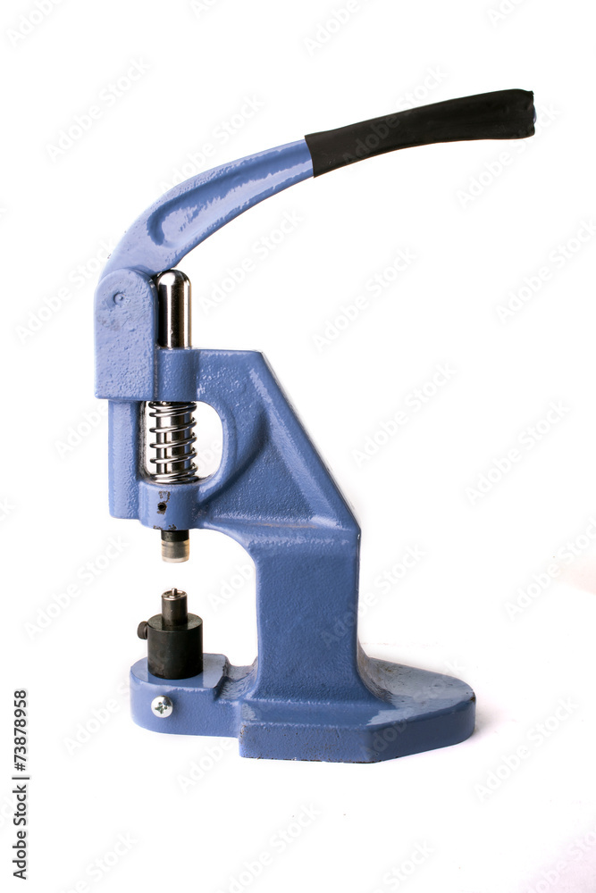 Small portable press to set the sewing accessories Small portable press to set the sewing accessories
