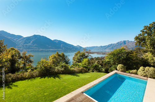 house  swimming pool view