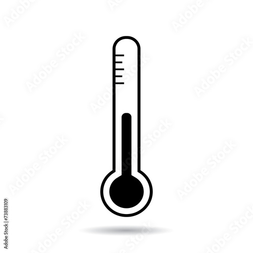 Medical thermometer web icon .