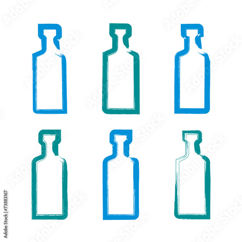 Set of hand-drawn simple em...