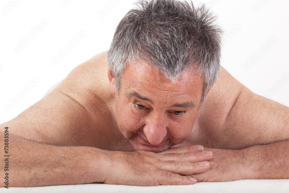 Obraz premium Senior man at the massage