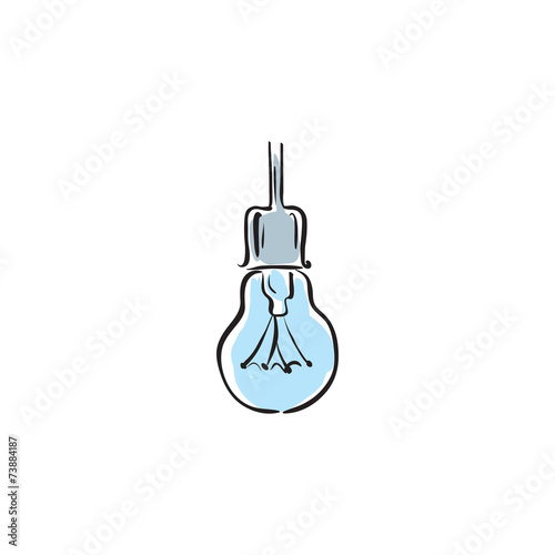 Light vector bulb isolated ...