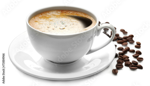 Cup of coffee isolated on white © Africa Studio