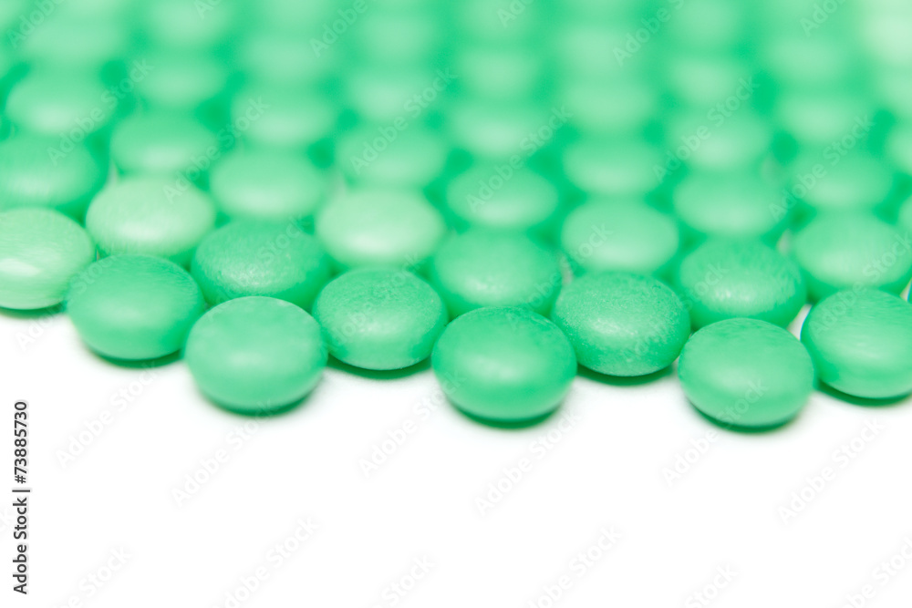 Pile of tabletes, isolated. Healthcare concept Pile of tabletes, isolated. Healthcare concept