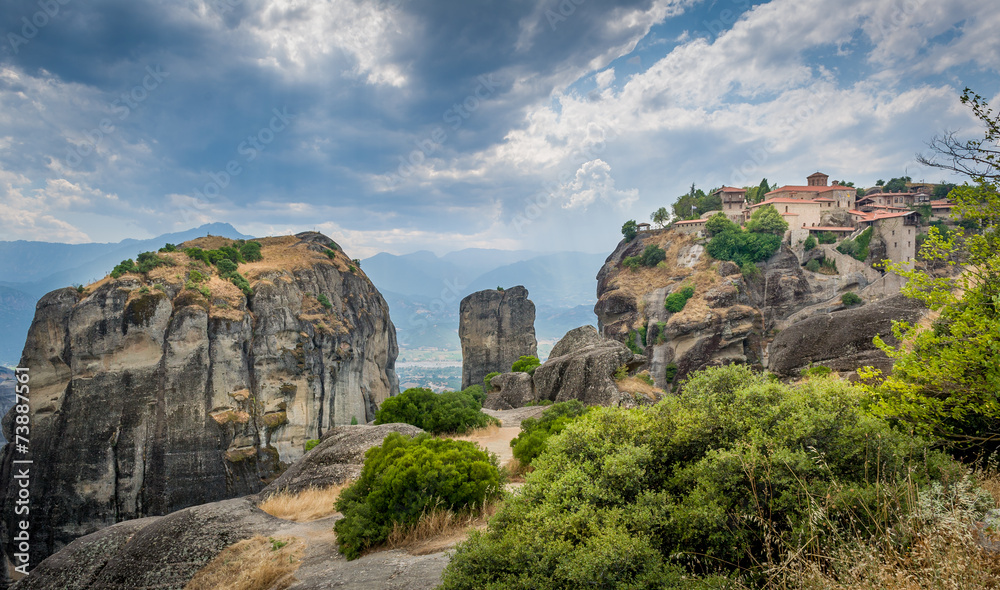 Meteora rocks landscape