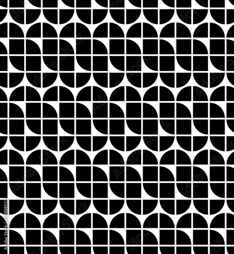 Black and white abstract geometric seamless pattern, contrast re photo