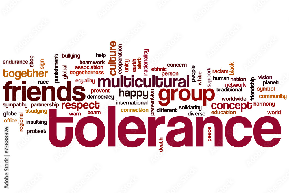Tolerance word cloud Tolerance word cloud