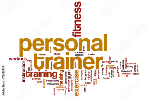 Personal trainer word cloud