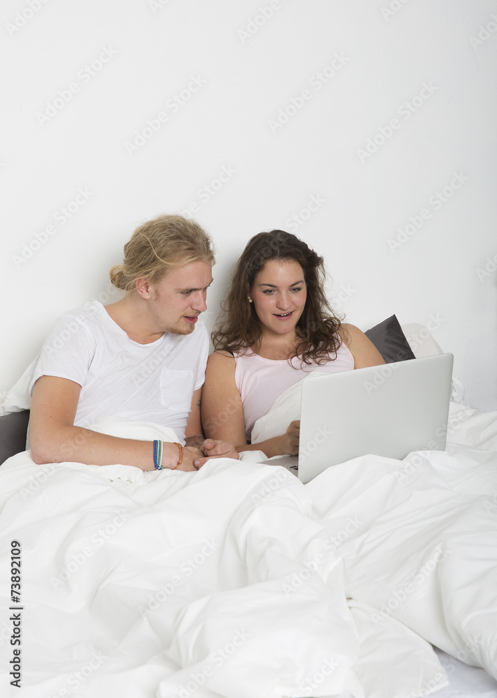 Couple with laptop Couple with laptop