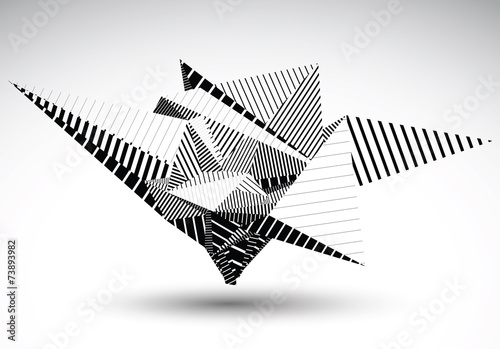 Cybernetic polygonal contrast element constructed from simple ge