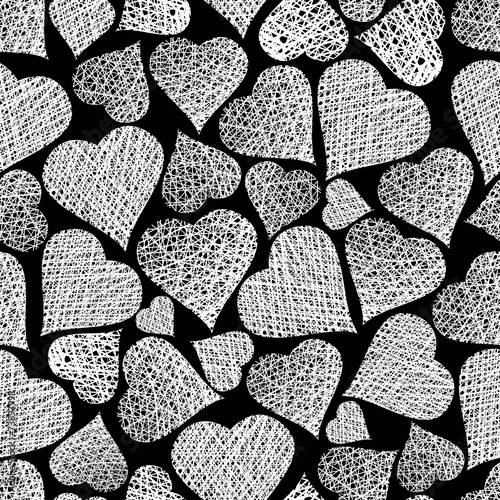 Valentine theme seamless ba...