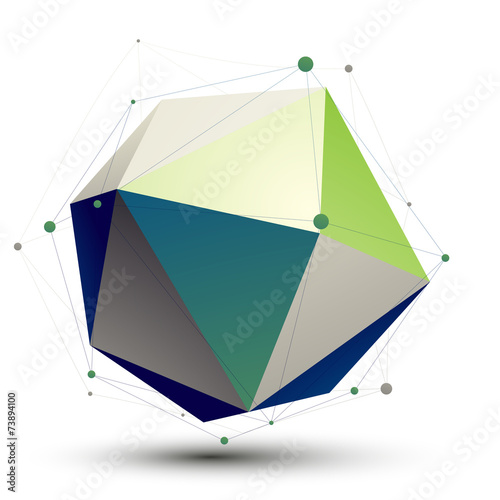 Spatial vector digital object, colorful dimensional technology e