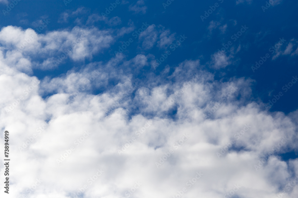 clouds on blue sky