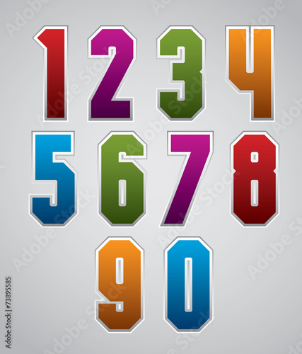 Colorful glossy decorative ...