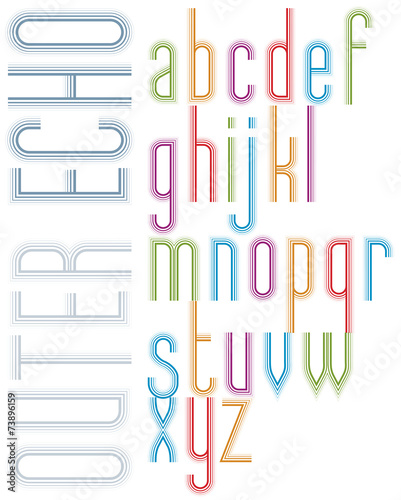 Poster echo light striped f...