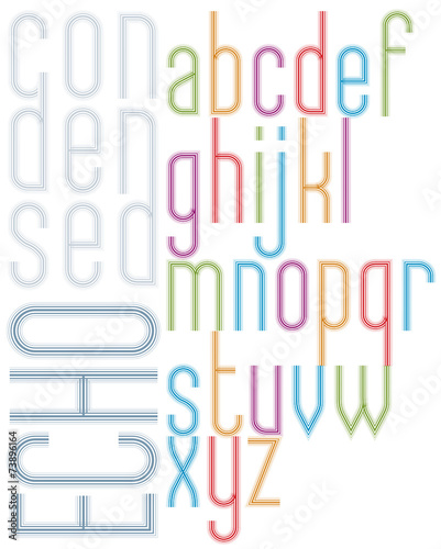 Poster echo light striped f...
