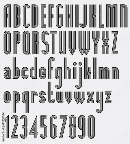 Poster striped black font a...