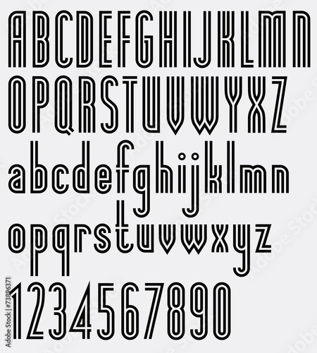 Poster double striped black...